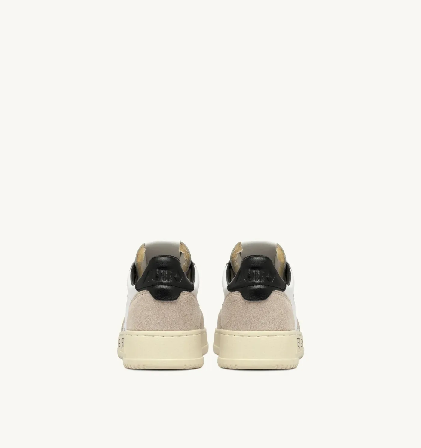 Autry Medalist Low Bianco / Beige / Nero Lettering