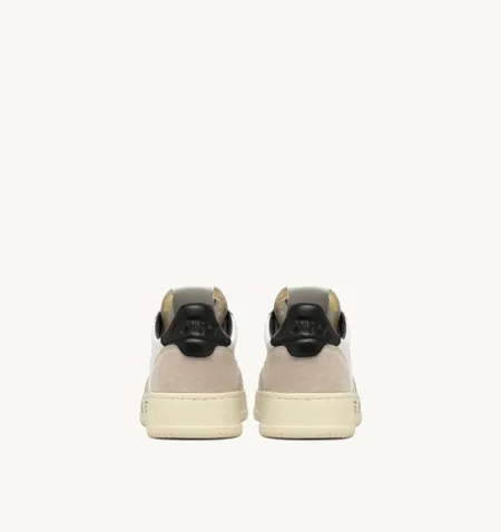 Autry Medalist Low Bianco / Beige / Nero Lettering