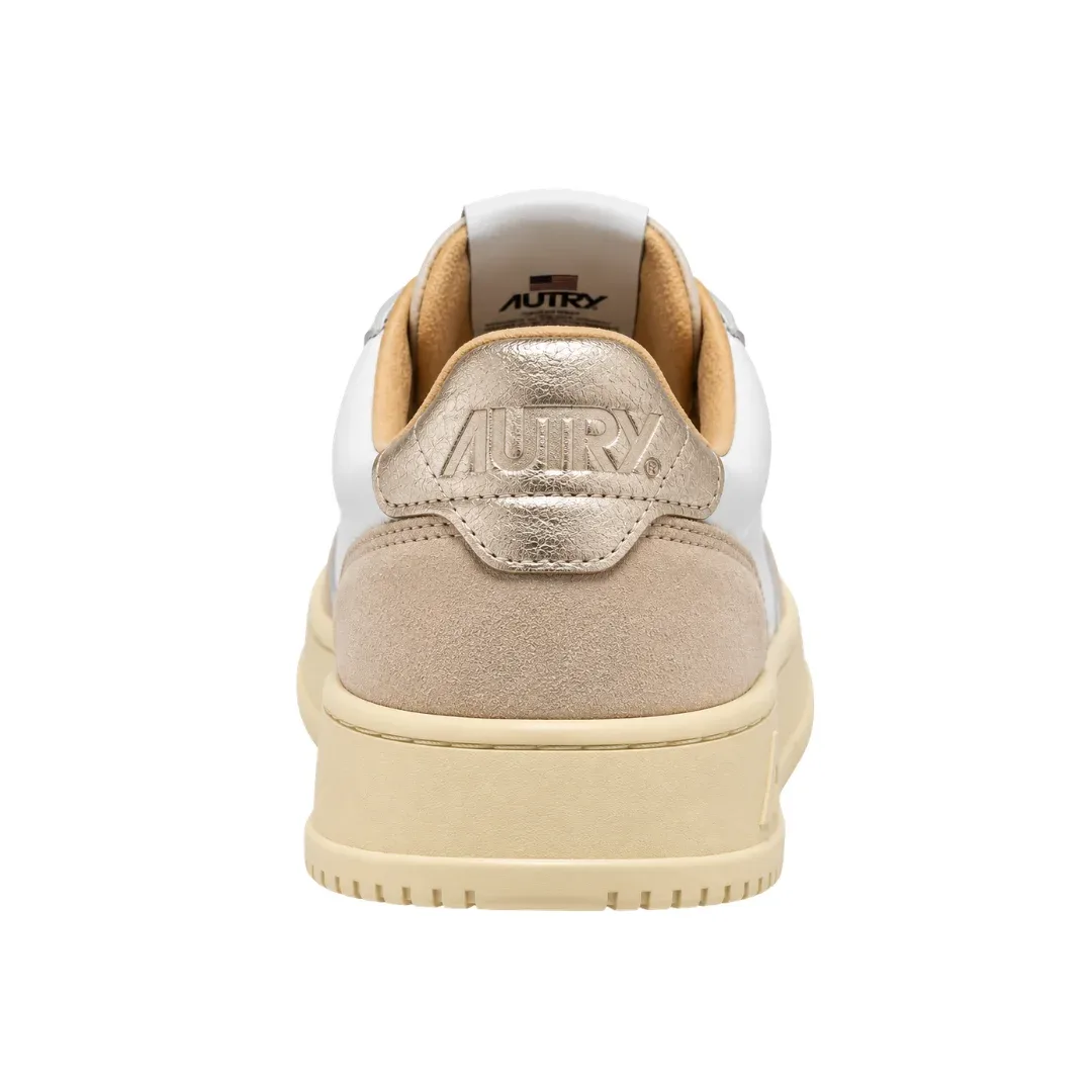 Autry Medalist Low Bianco / Beige / Oro